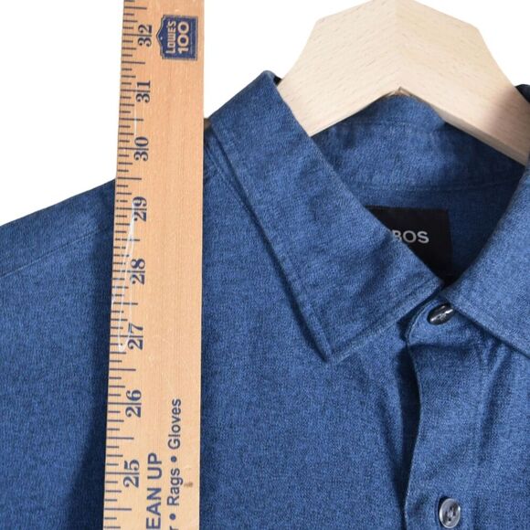 Bonobos Men’s M Slim Fit Blue Brushed Cotton Button-Down Shirt Preppy Office - Picture 5 of 6